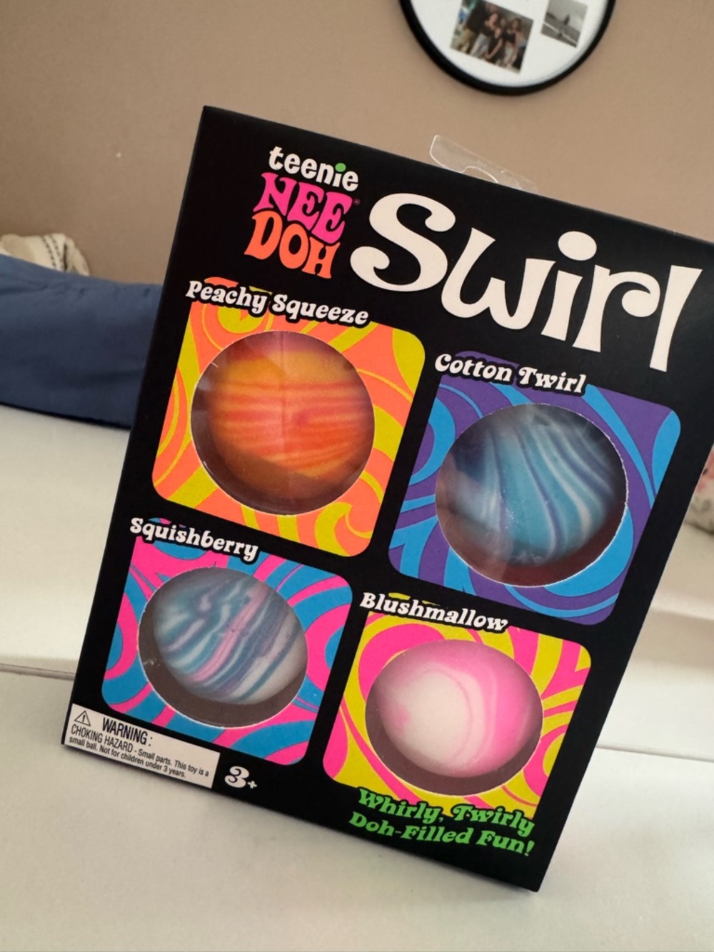 teenie NEE DOH Swirl Squish Balls - Multi Color Set